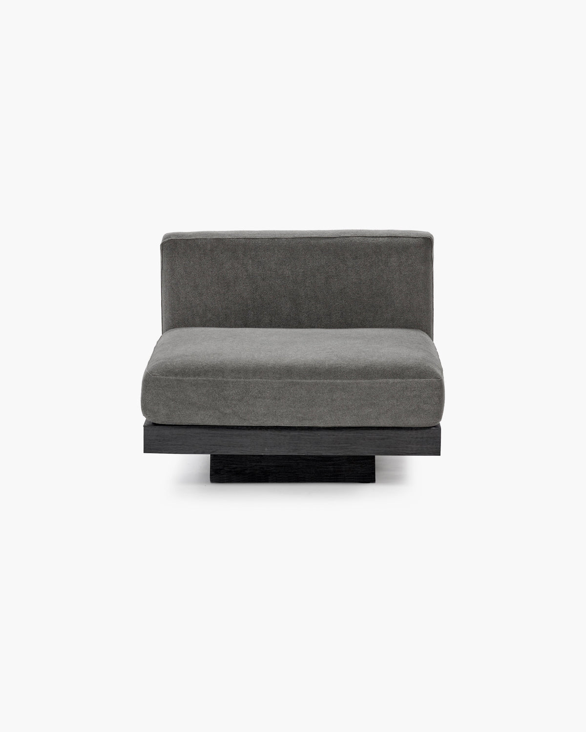 Bench One Seater incl. Cushion Indoor Smoke – Black Rudolph – Serax – view 3