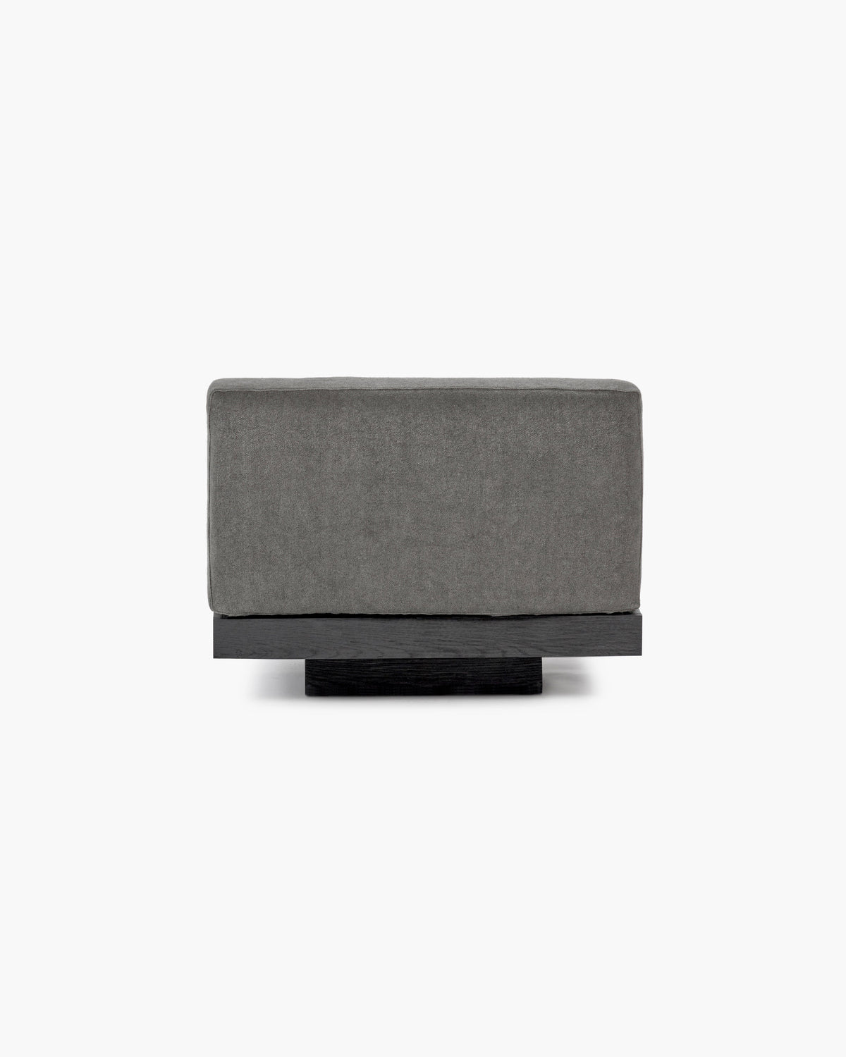 Bench One Seater incl. Cushion Indoor Smoke – Black Rudolph – Serax – view 4