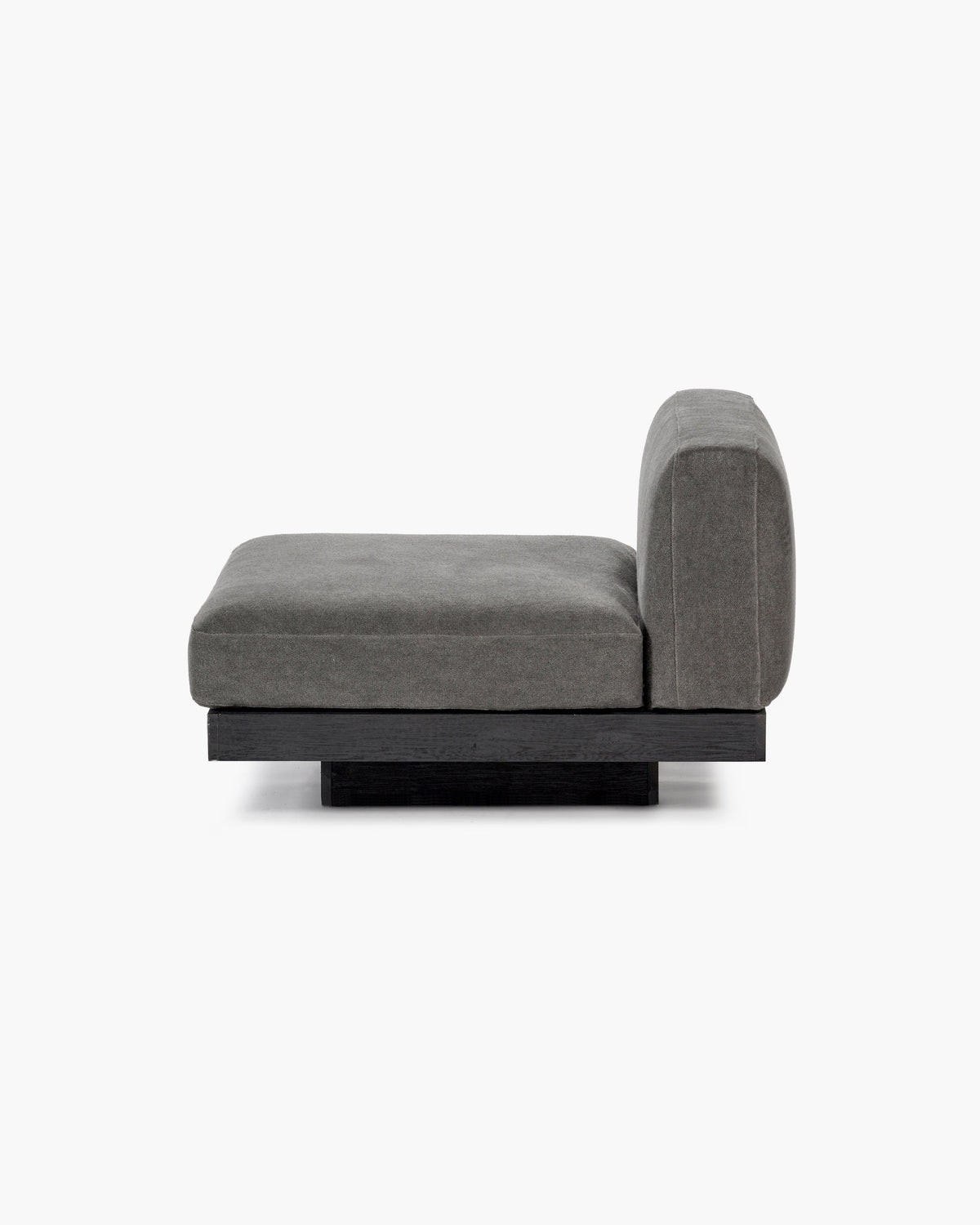 Bench One Seater incl. Cushion Indoor Smoke – Black Rudolph – Serax – view 5