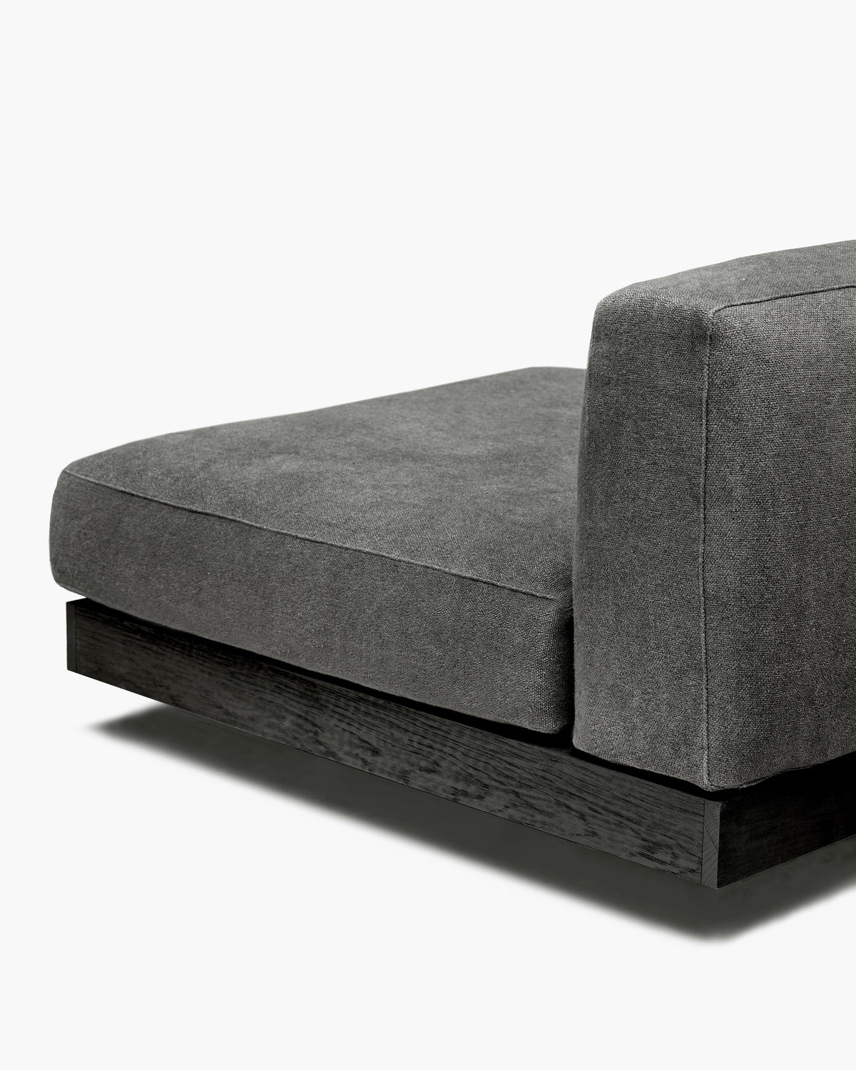 Bench One Seater incl. Cushion Indoor Smoke – Black Rudolph – Serax – view 6