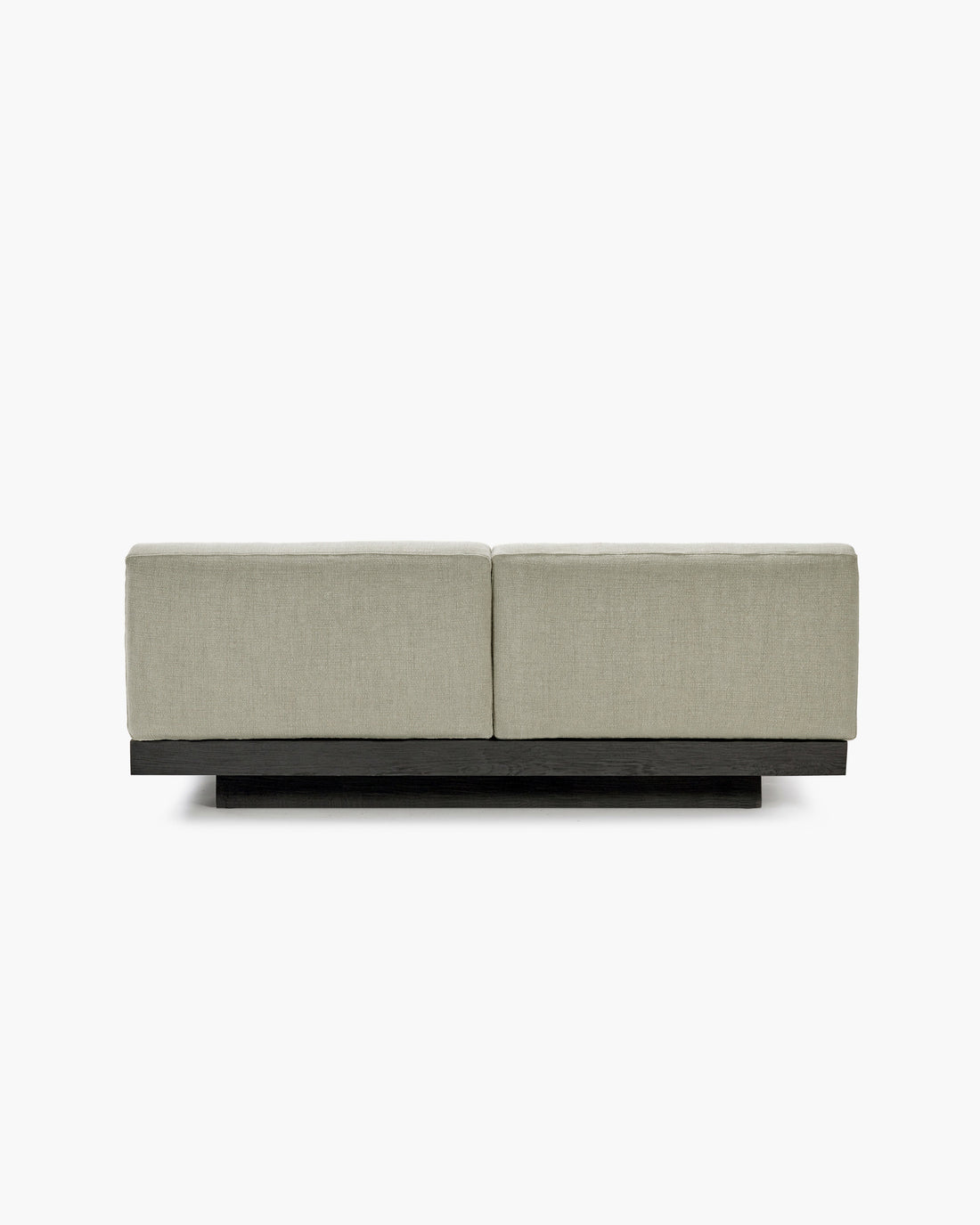 2-Sitzer-Sofa inkl. Kissen für innen Sand – Schwarz Rudolph