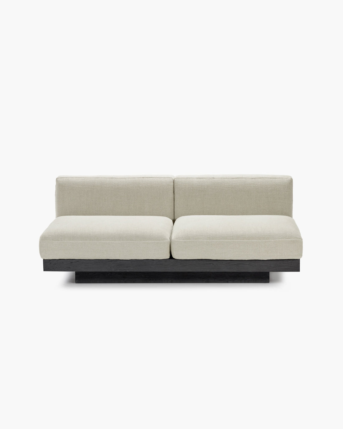 2-Sitzer-Sofa inkl. Kissen für innen Beige – Schwarz Rudolph