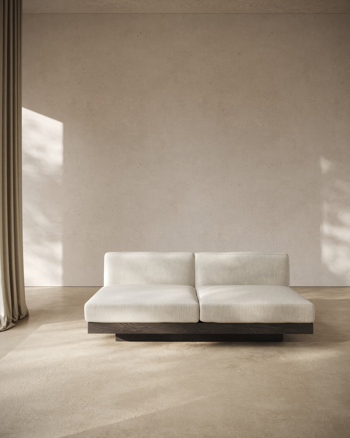 2-Sitzer-Sofa inkl. Kissen für innen Beige – Schwarz Rudolph – Serax – Ansicht 6