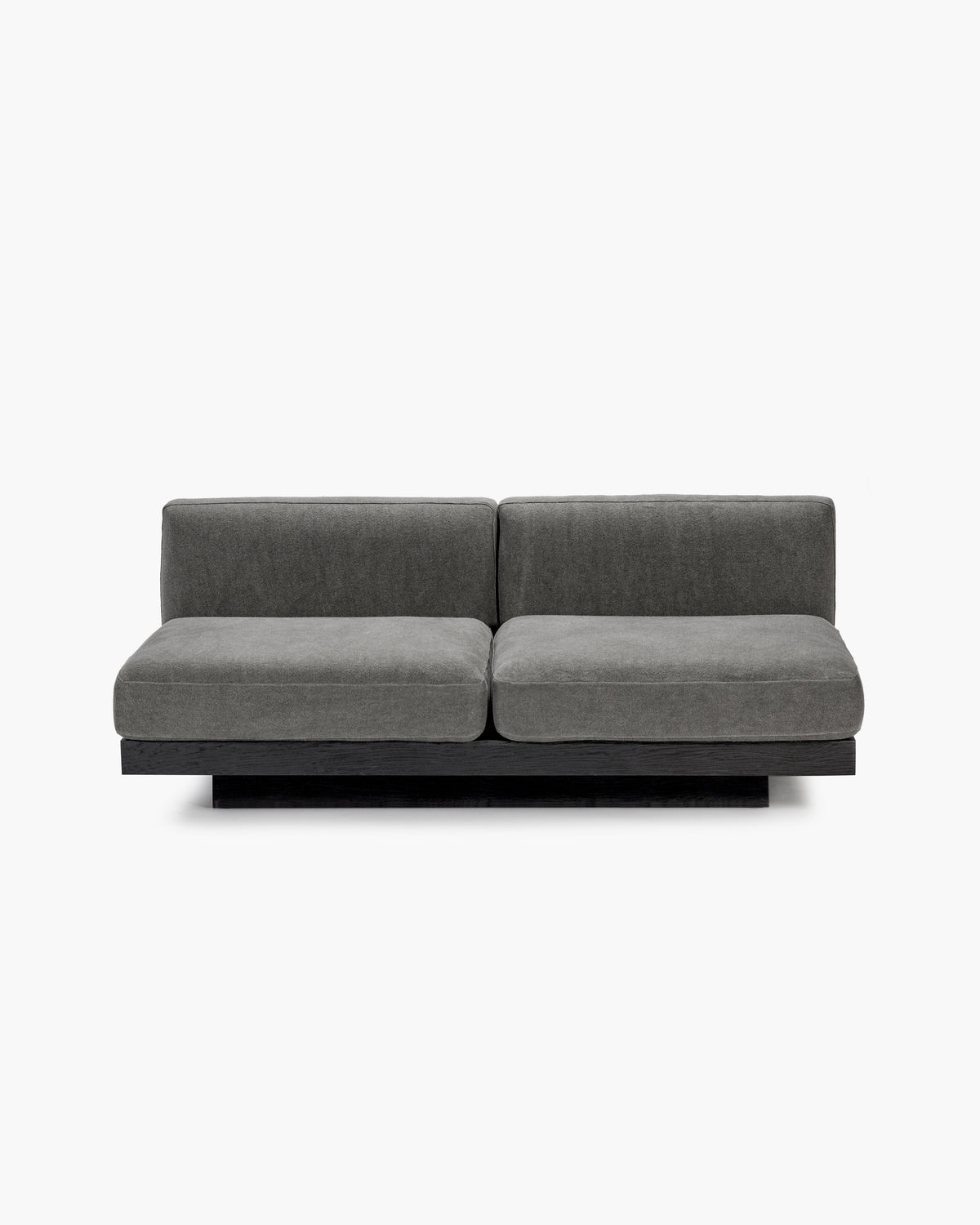 Bench Two Seater incl. Cushion Indoor Smoke – Black Rudolph – Serax – view 3
