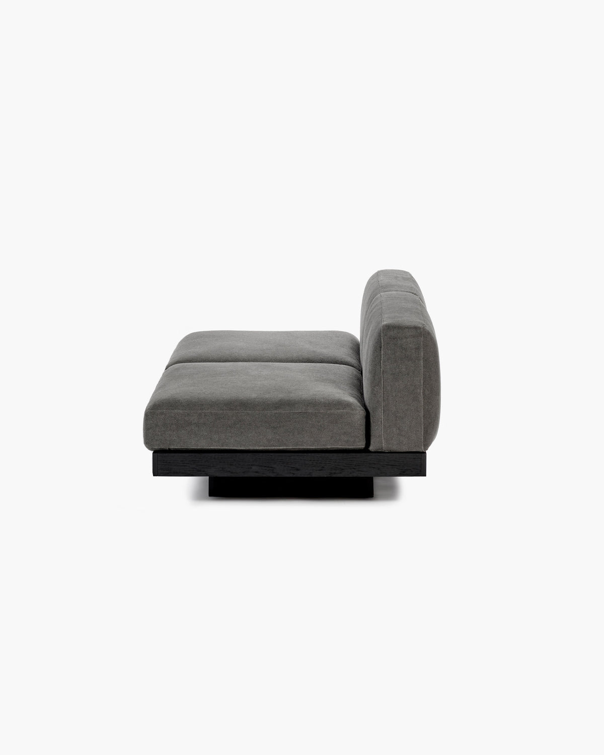 Bench Two Seater incl. Cushion Indoor Smoke – Black Rudolph – Serax – view 5