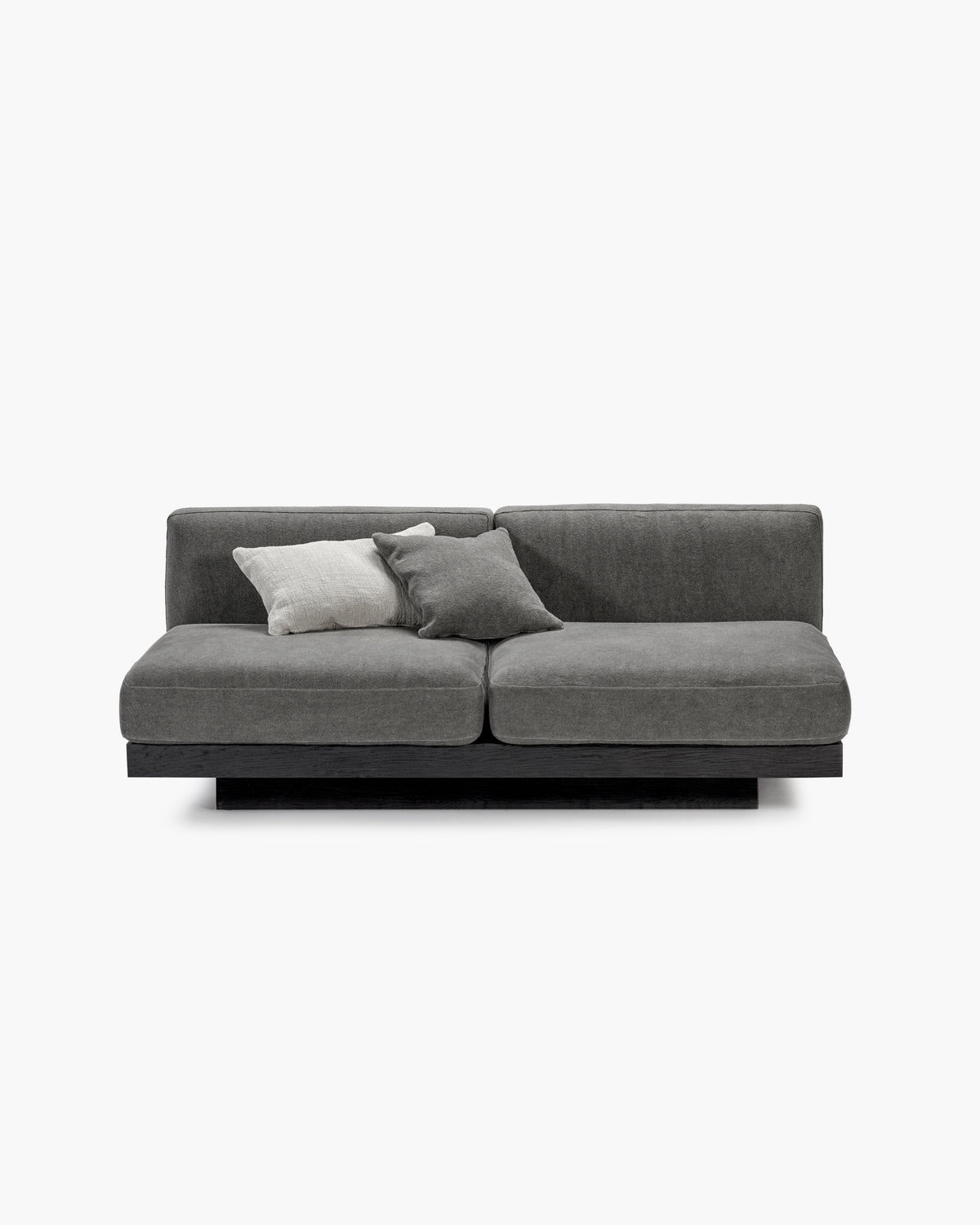 Bench Two Seater incl. Cushion Indoor Smoke – Black Rudolph – Serax – view 6