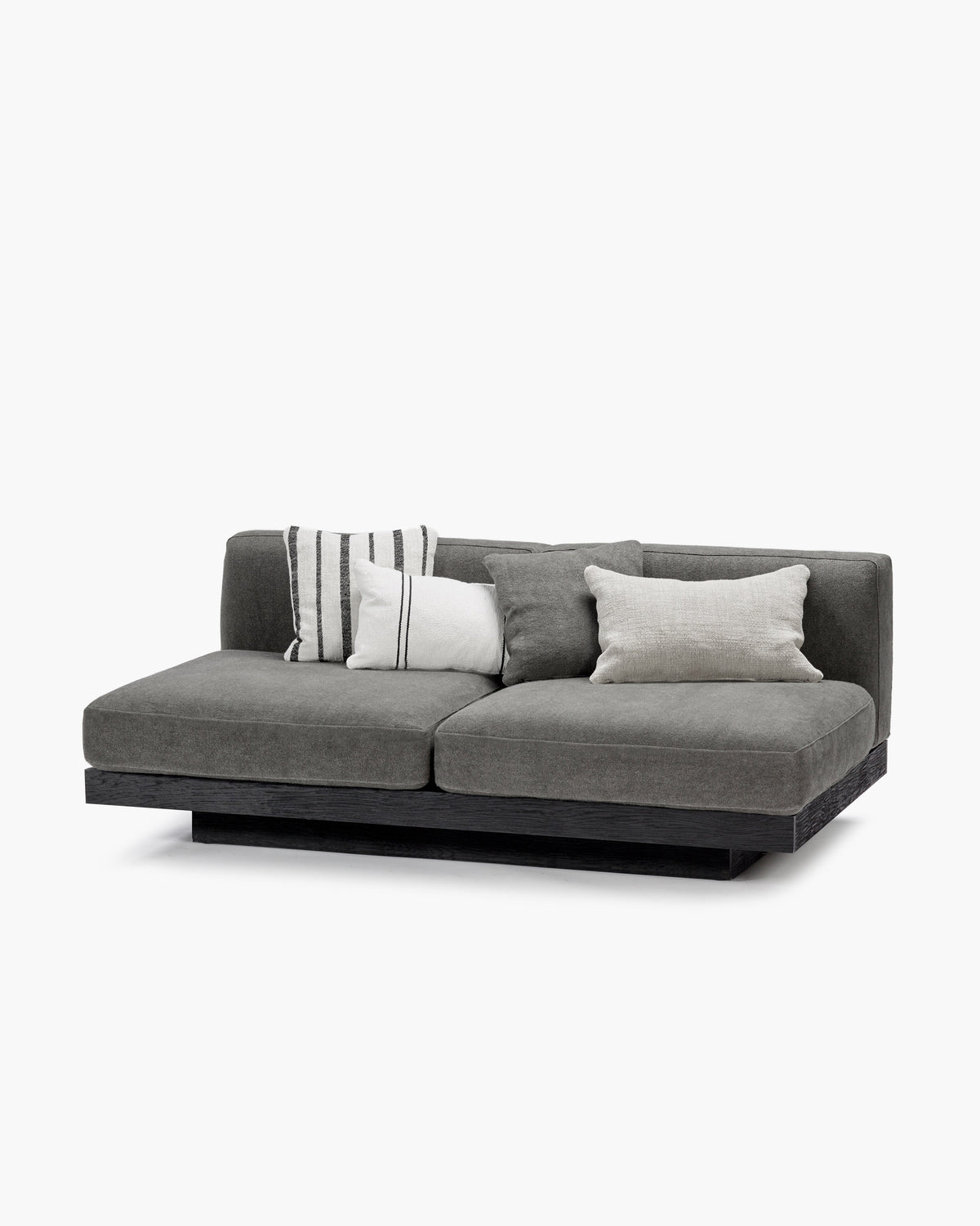 Bench Two Seater incl. Cushion Indoor Smoke – Black Rudolph – Serax – view 7