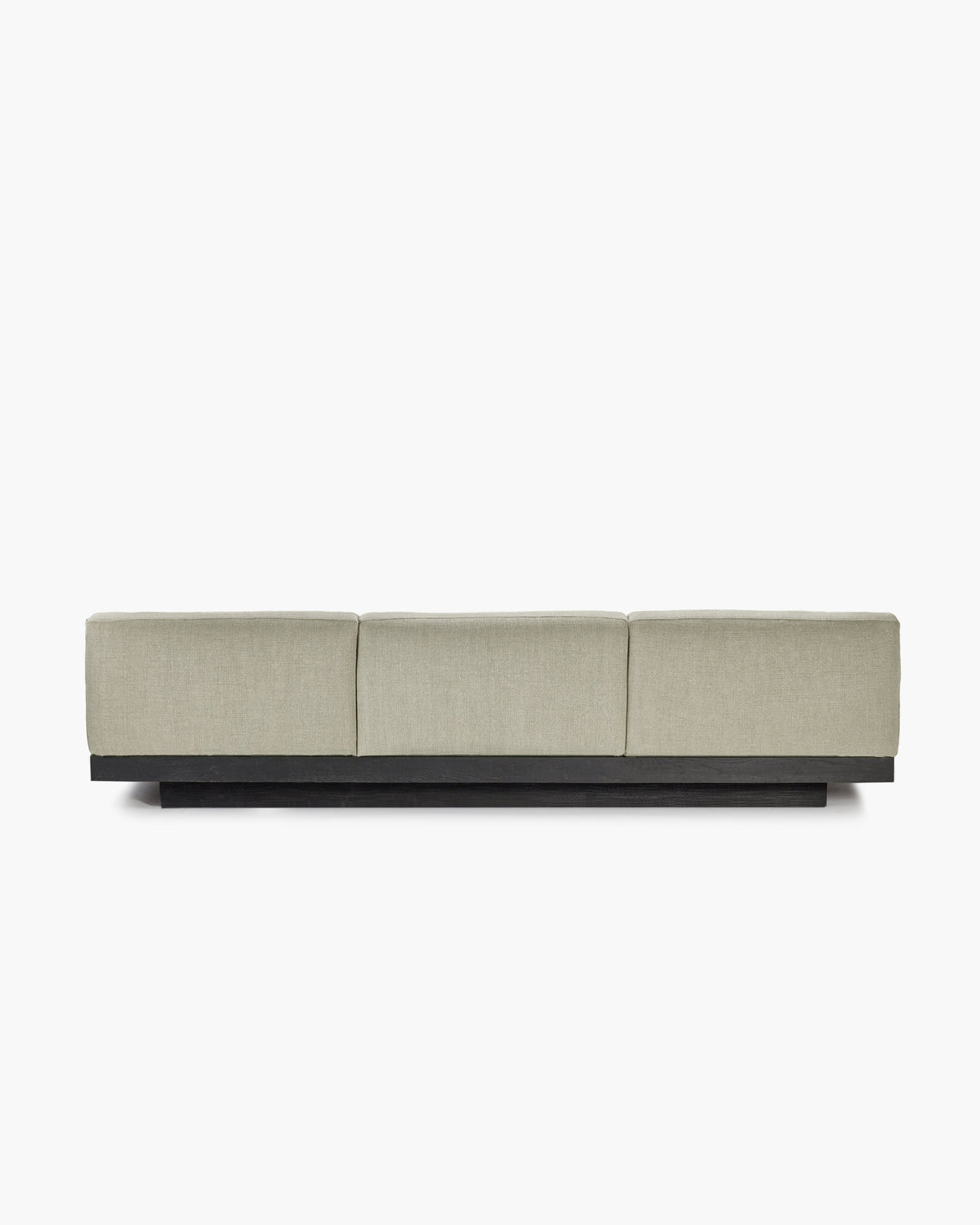 Bench Three Seater incl. Cushion Indoor Sand – Black Rudolph – Serax – view 3