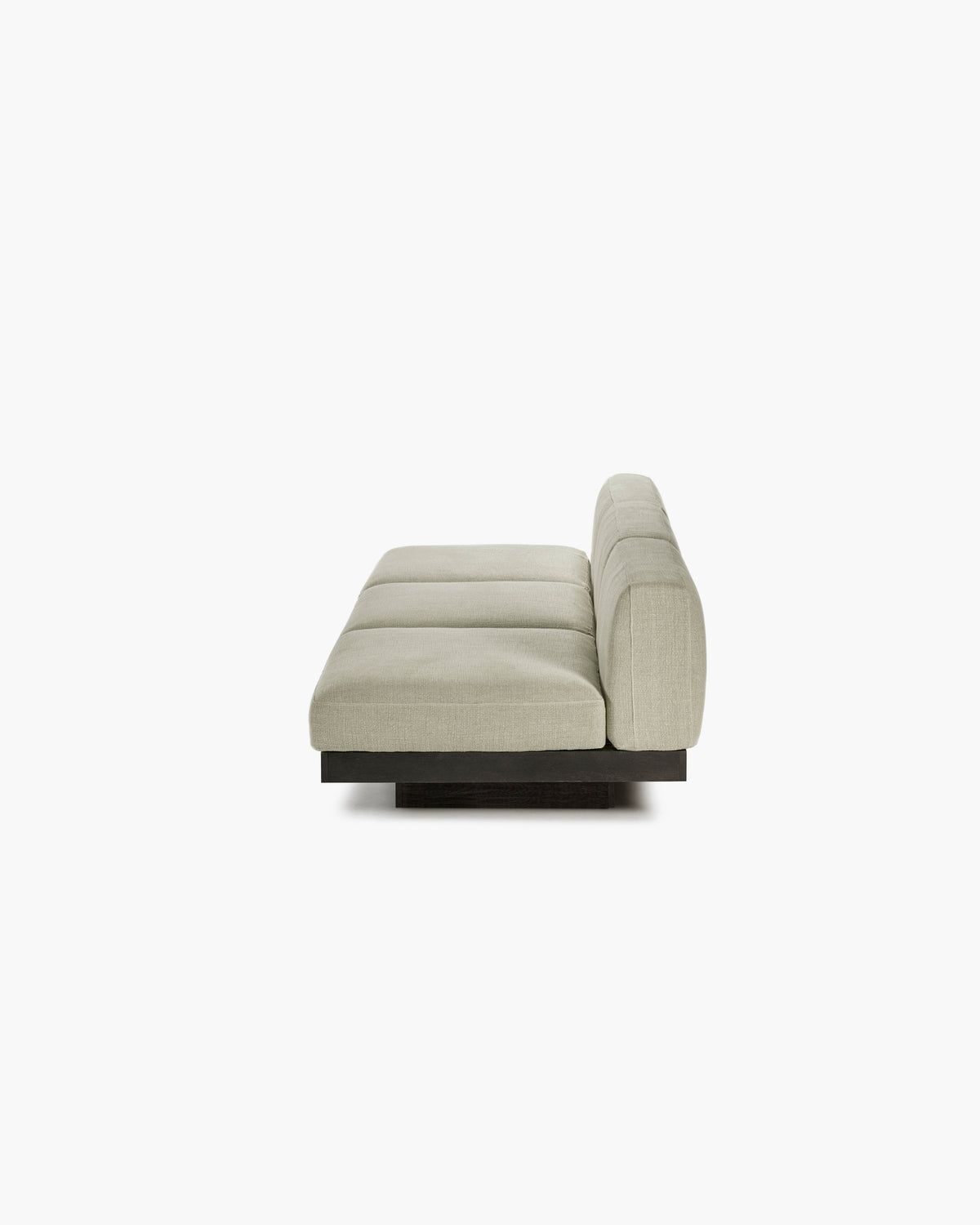 Bench Three Seater incl. Cushion Indoor Sand – Black Rudolph – Serax – view 4