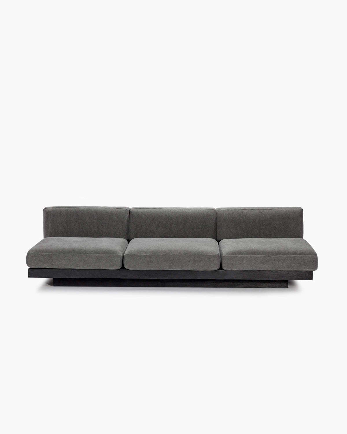 Bench Three Seater incl. Cushion Indoor Smoke – Black Rudolph – Serax – view 3