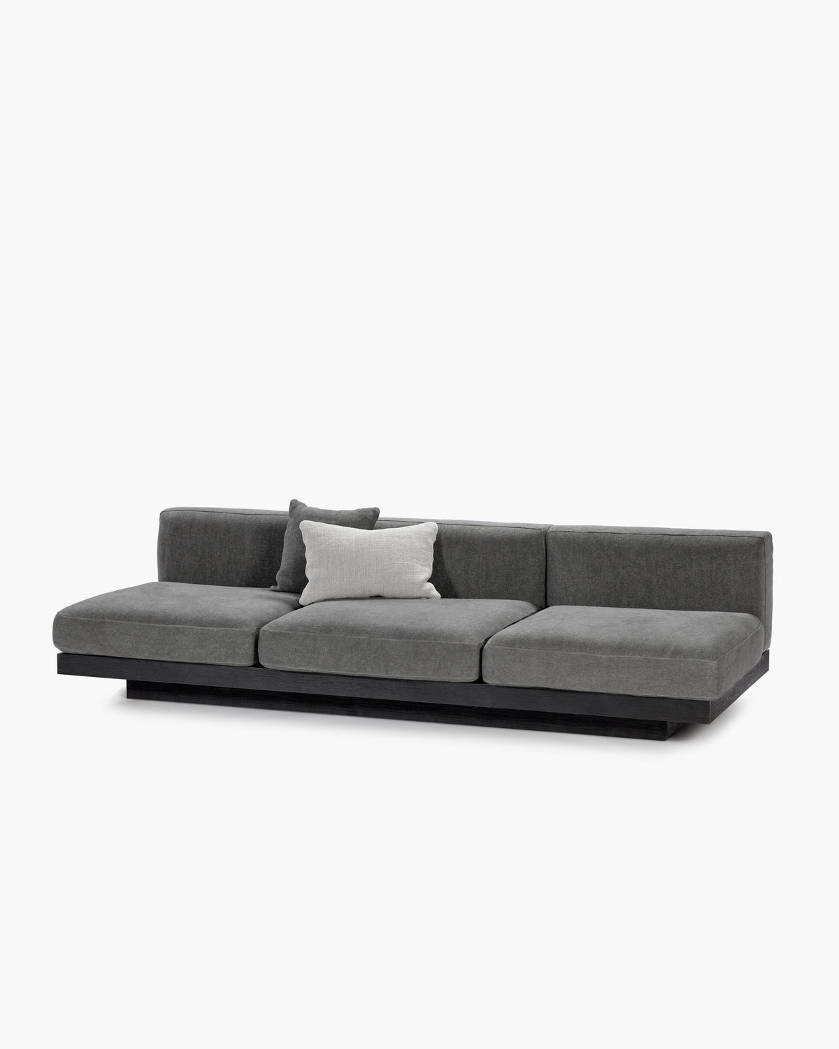 Bench Three Seater incl. Cushion Indoor Smoke – Black Rudolph – Serax – view 6