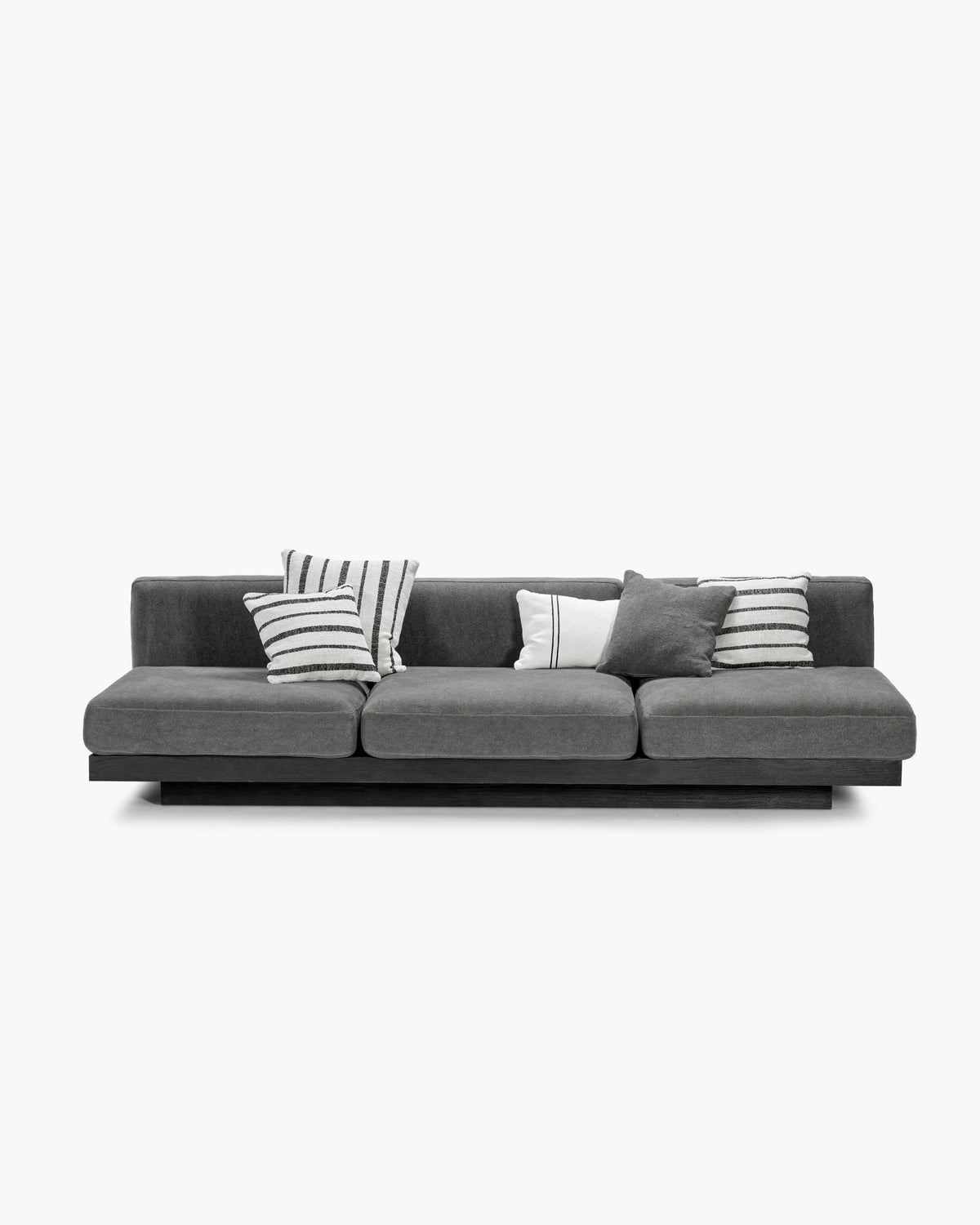 Bench Three Seater incl. Cushion Indoor Smoke – Black Rudolph – Serax – view 7