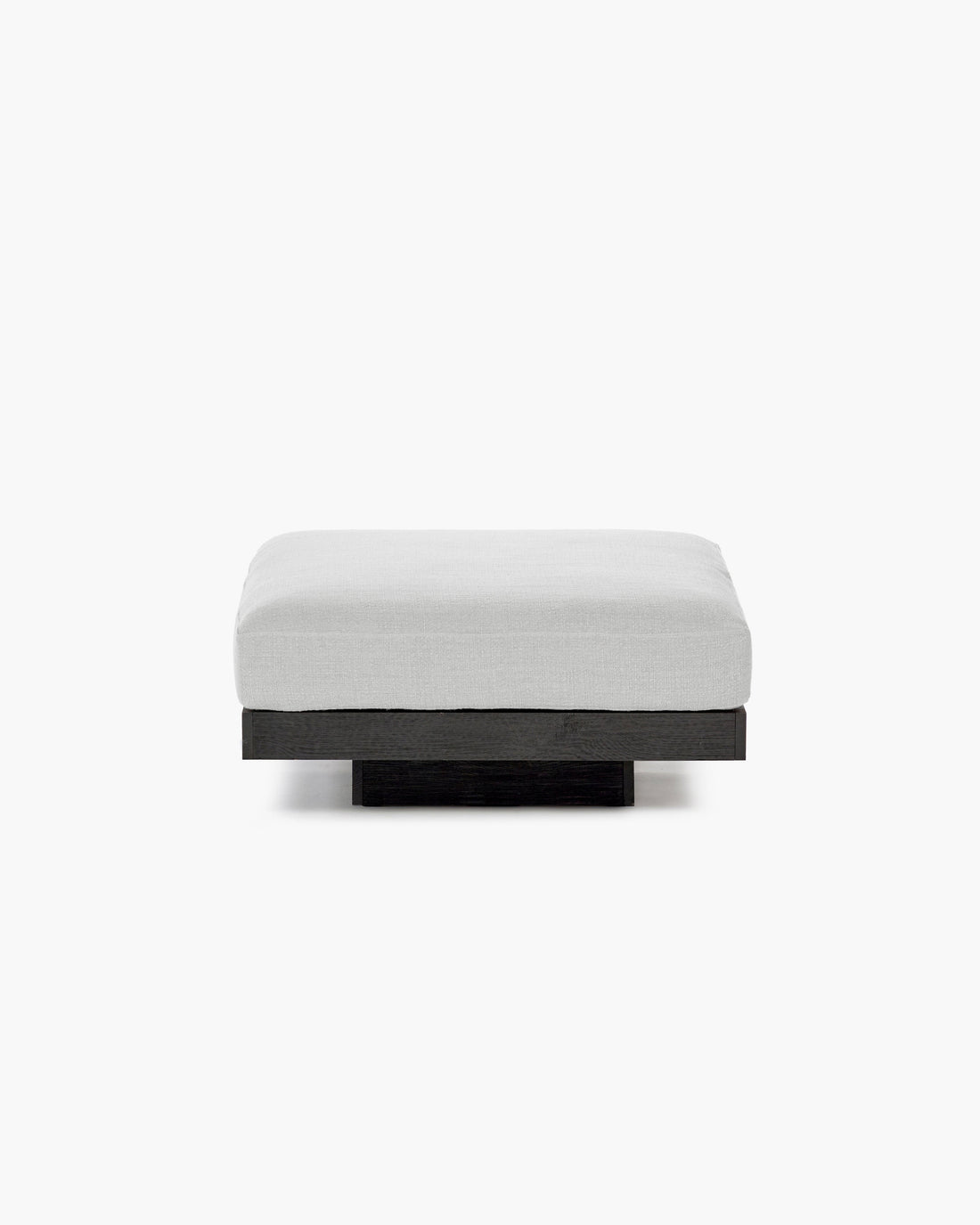 Ottoman incl. Cushion Indoor Off-White – Black Rudolph