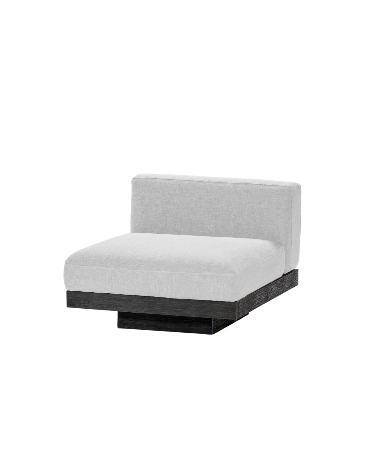 Bench One Seater incl. Cushion Indoor Off-White – Black Rudolph – Serax