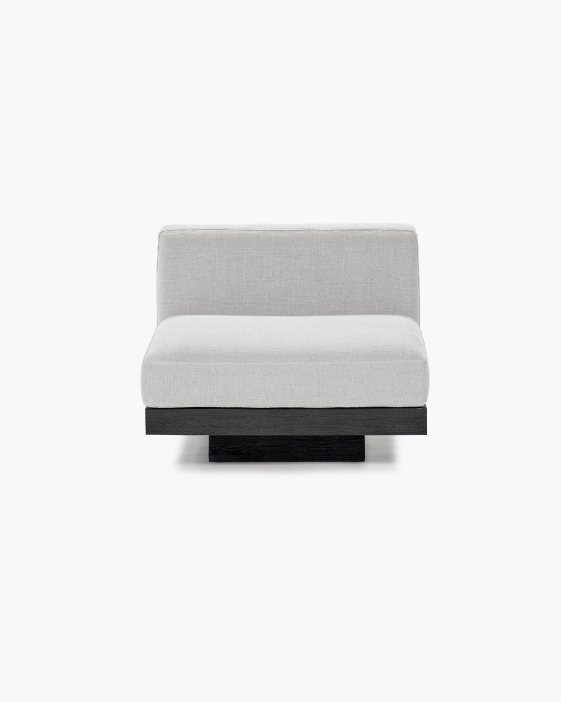 Bench One Seater incl. Cushion Indoor Off-White – Black Rudolph