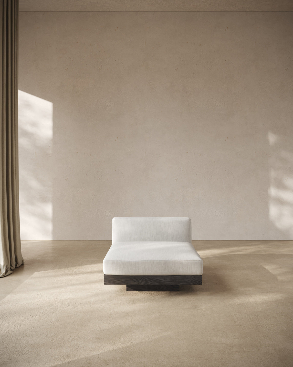 Bench One Seater incl. Cushion Indoor Off-White – Black Rudolph – Serax – view 7