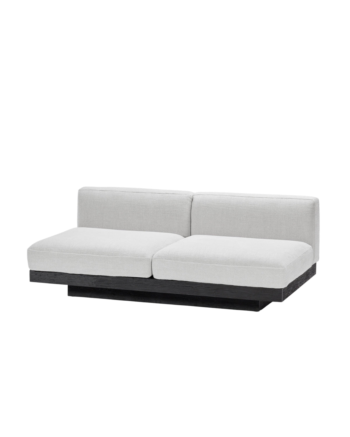 Bench Two Seater incl. Cushion Indoor Off-White – Black Rudolph – Serax