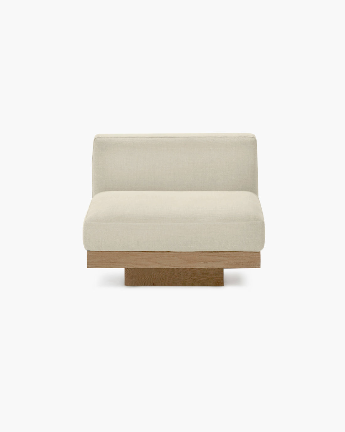 Bench One Seater incl. Cushion Outdoor Chalk Rudolph