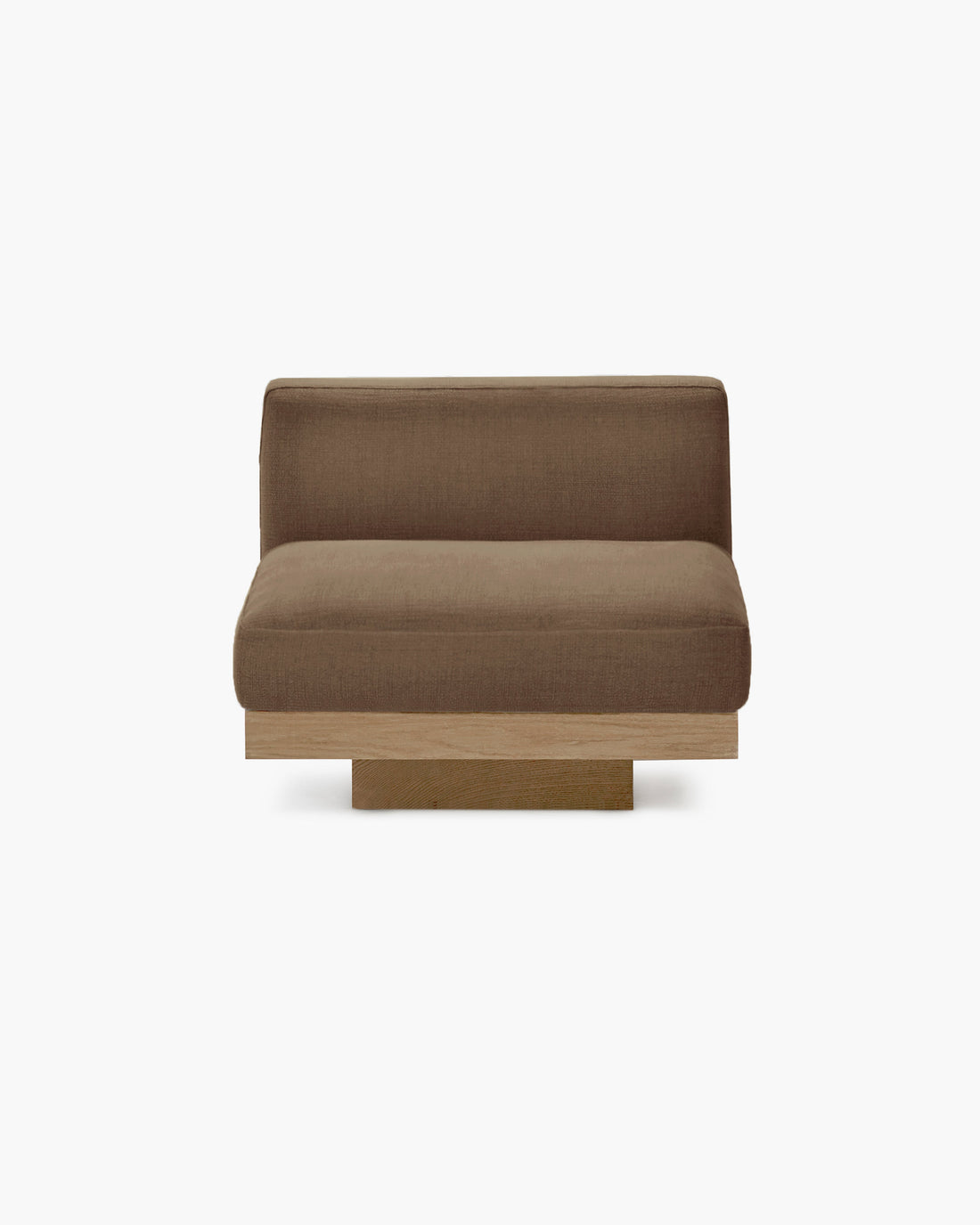 Bench One Seater incl. Cushion Outdoor Camel Rudolph