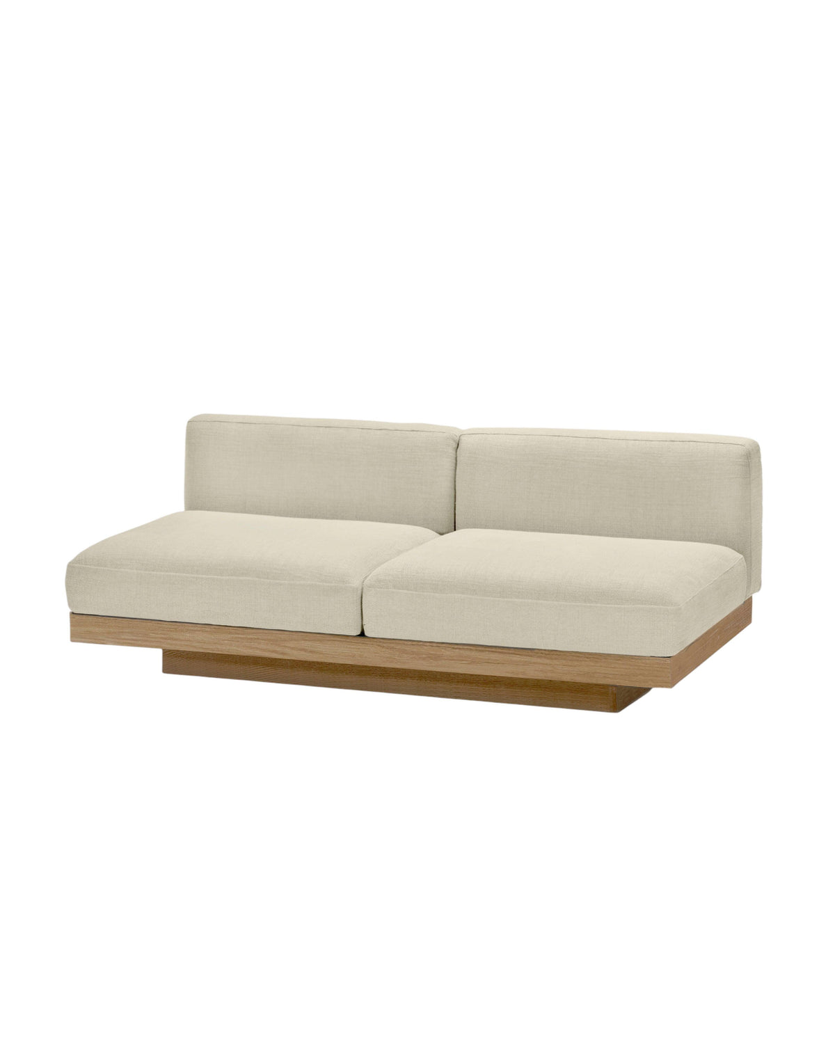 Bench Two Seater incl. Cushion Outdoor Chalk Rudolph – Serax