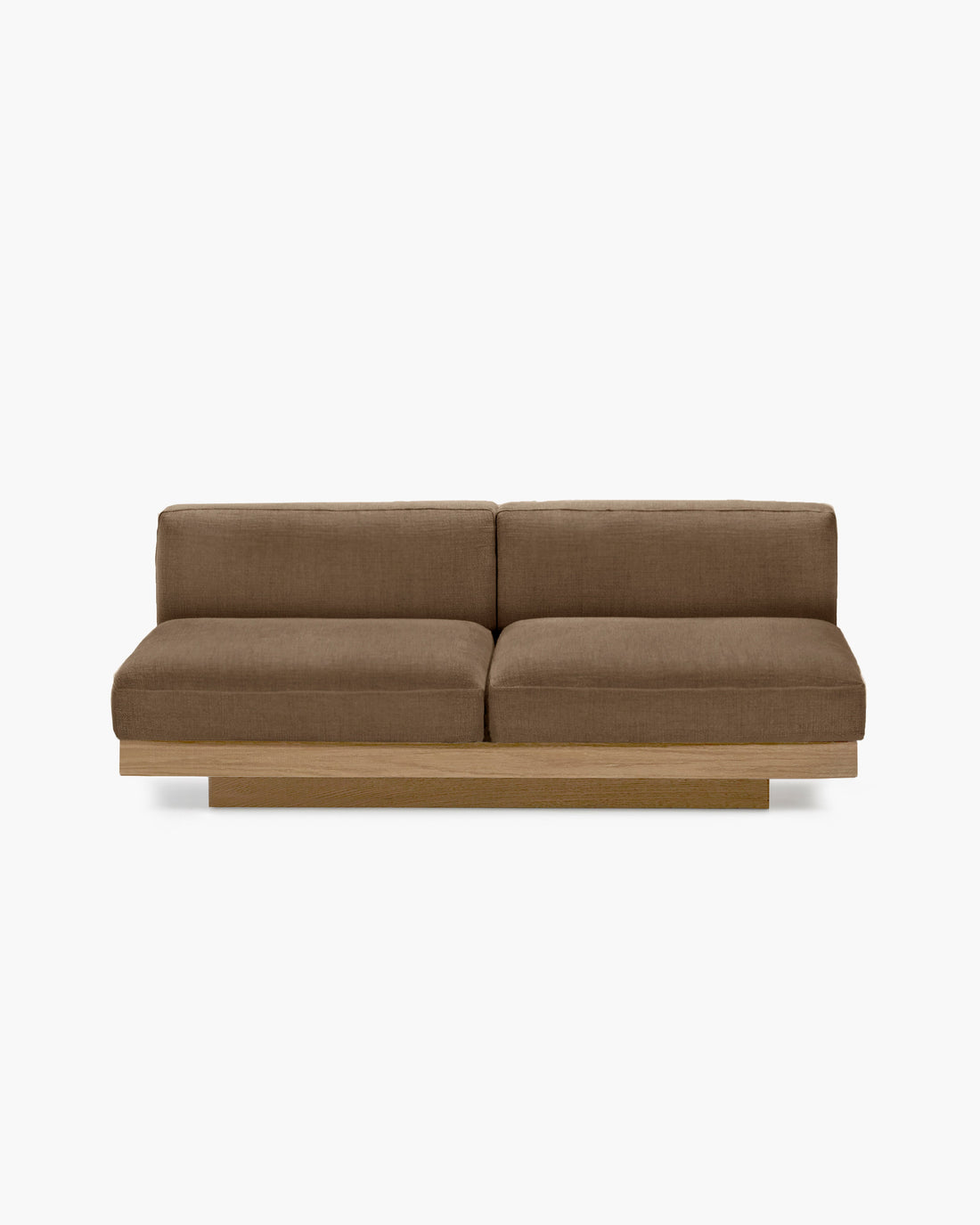 Bench Two Seater incl. Cushion Outdoor Camel Rudolph
