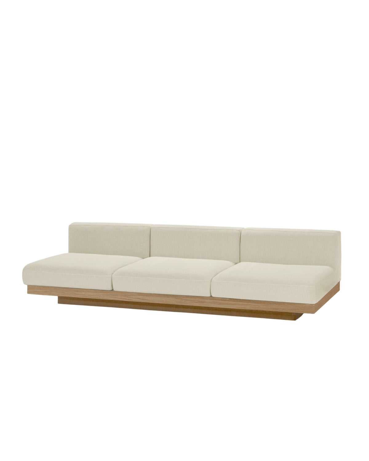 Bench Three Seater incl. Cushion Outdoor Chalk Rudolph – Serax