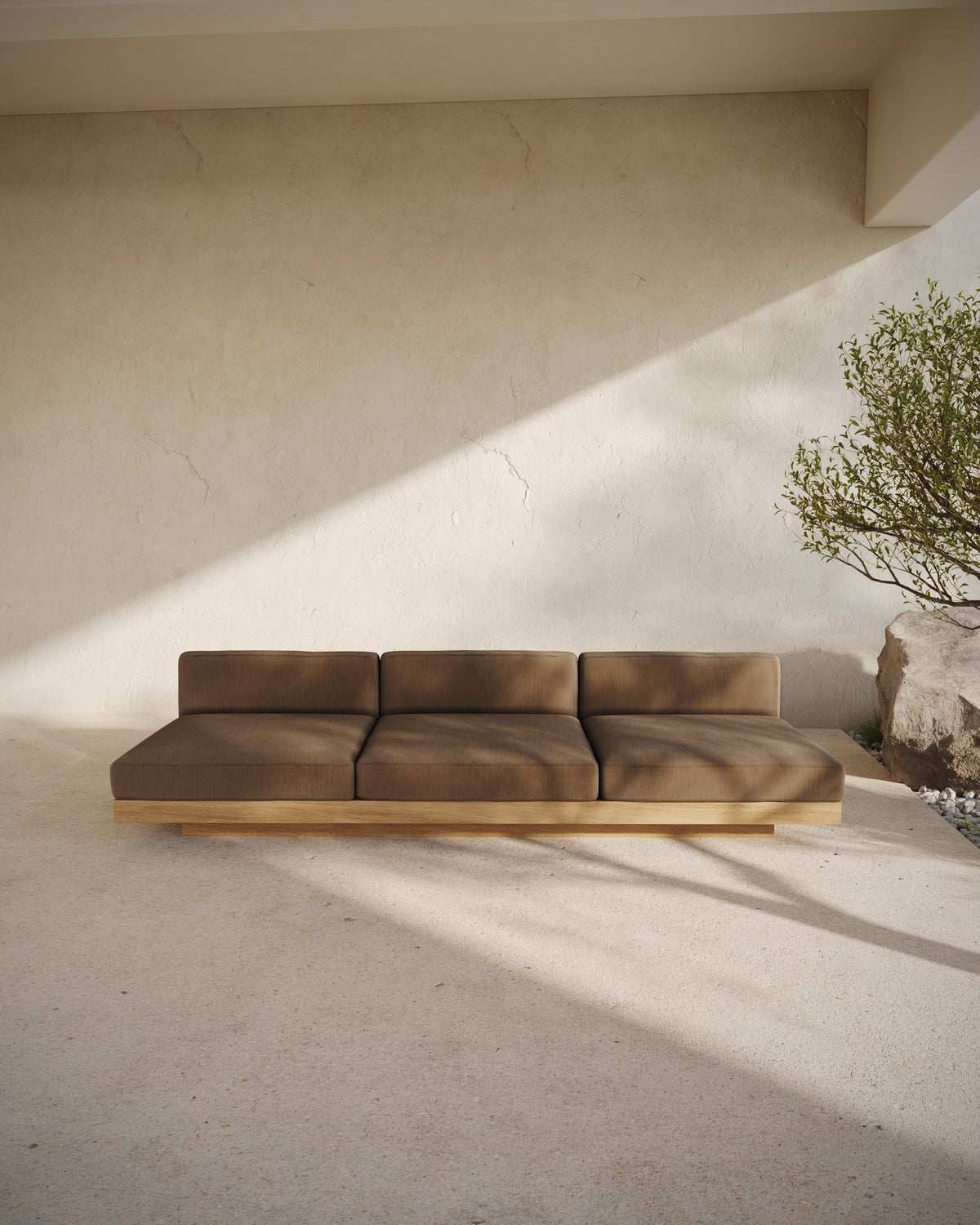3-Sitzer-Sofa inkl. Kissen für außen Camel Rudolph – Serax – Ansicht 6