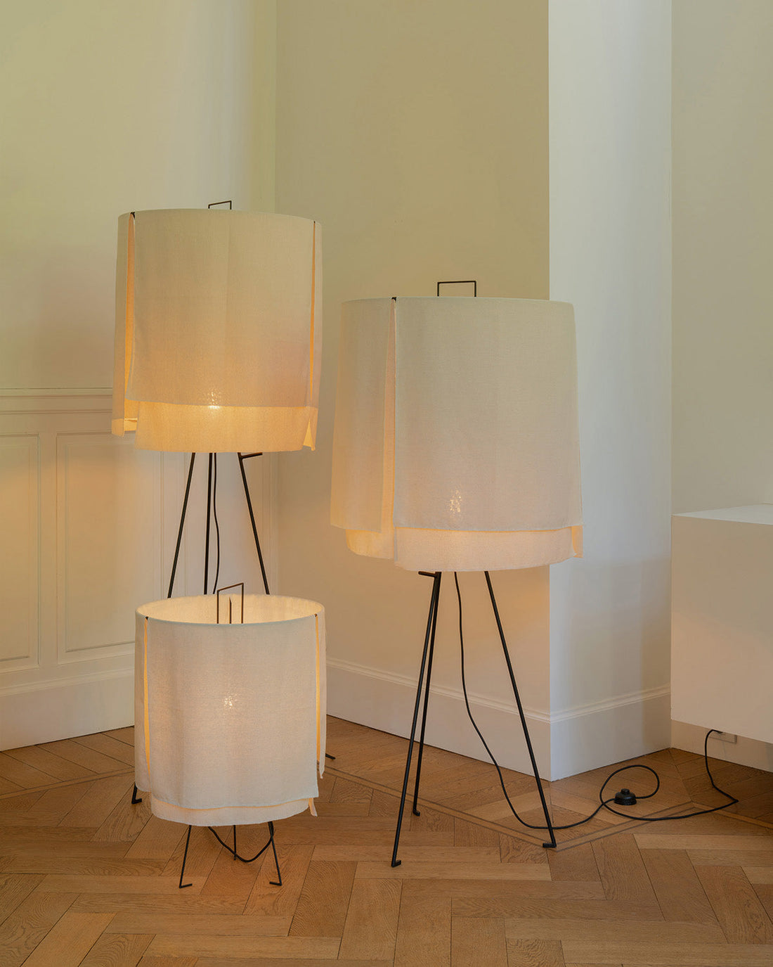 Standing Lamp S Black – Beige Nomad