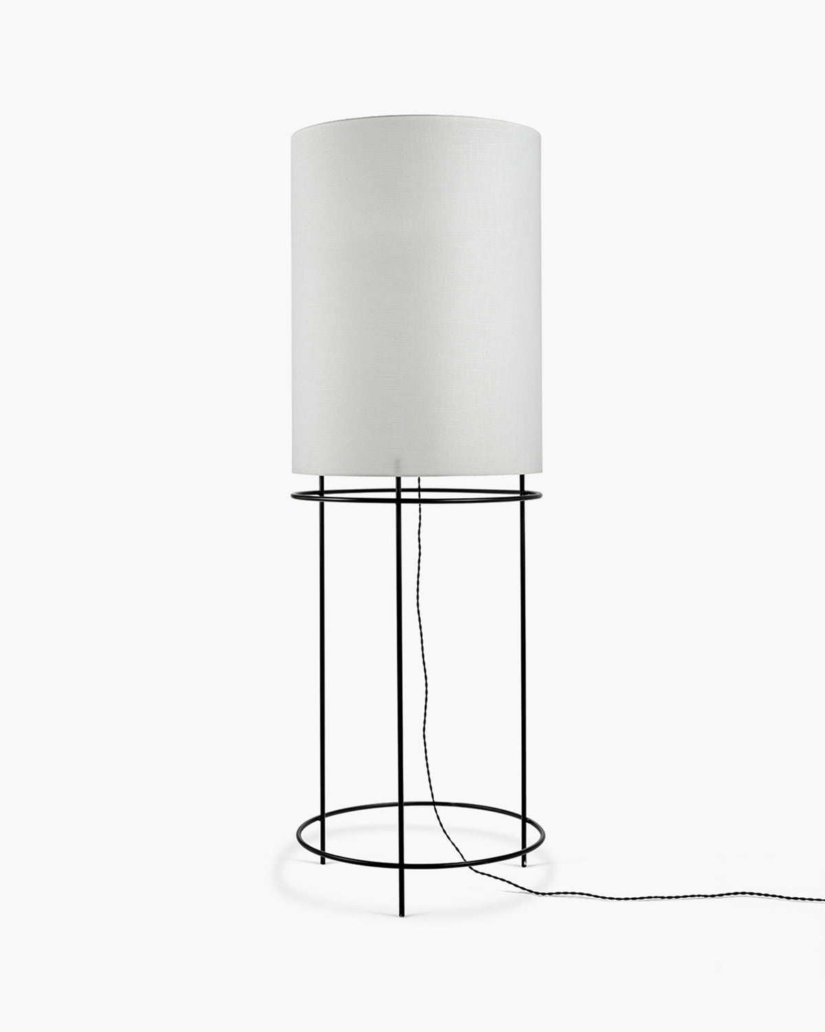 Floor Lamp Cylinder 03 Black – White – Serax – view 3