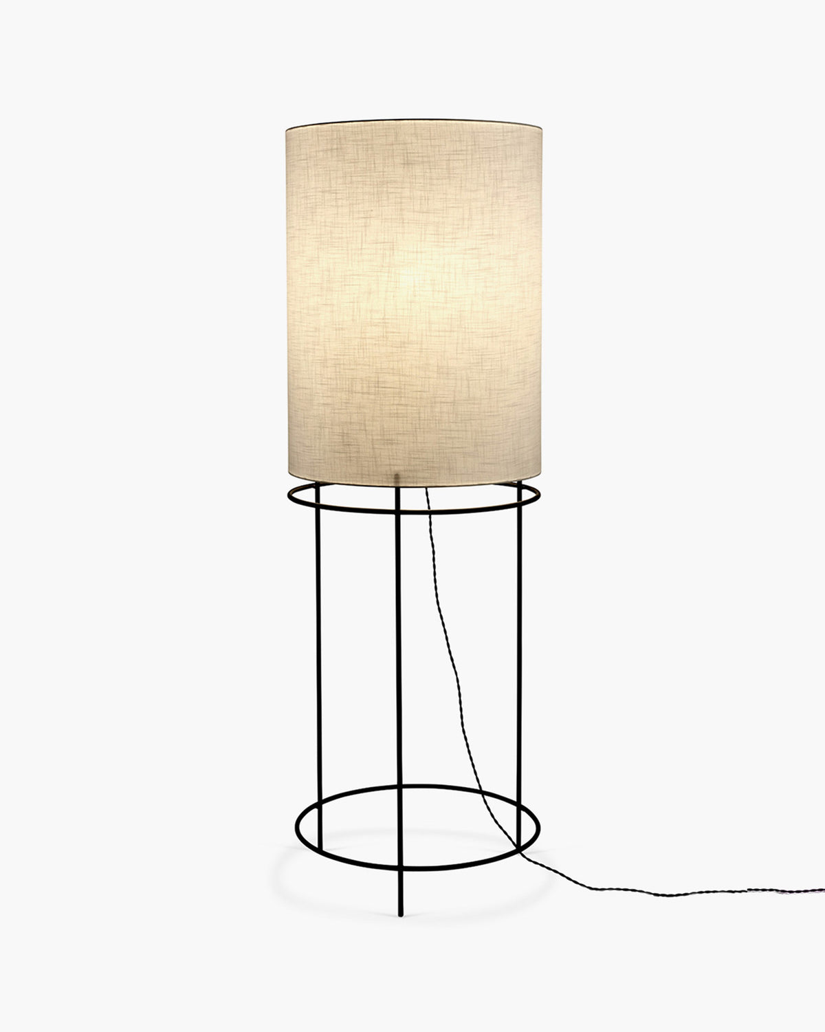 Floor Lamp Cylinder 03 Black – White – Serax – view 4