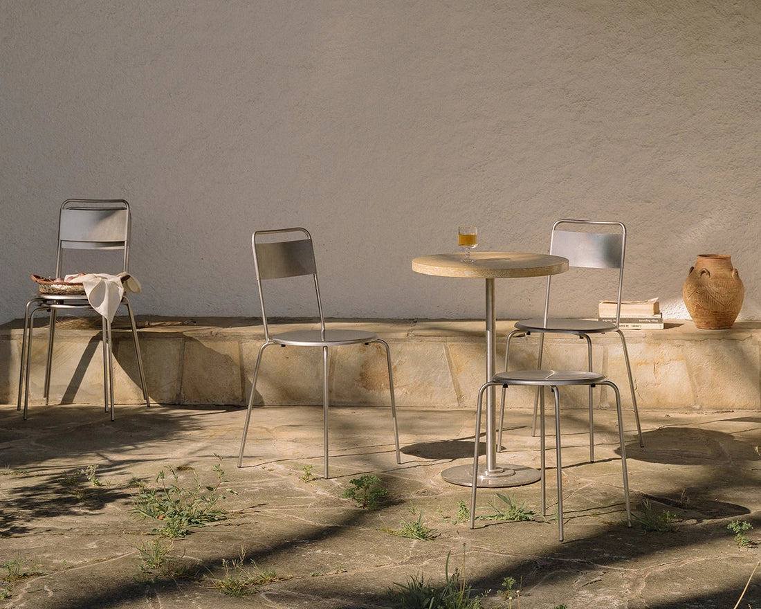 Petit Rond Chair – Stainless Steel