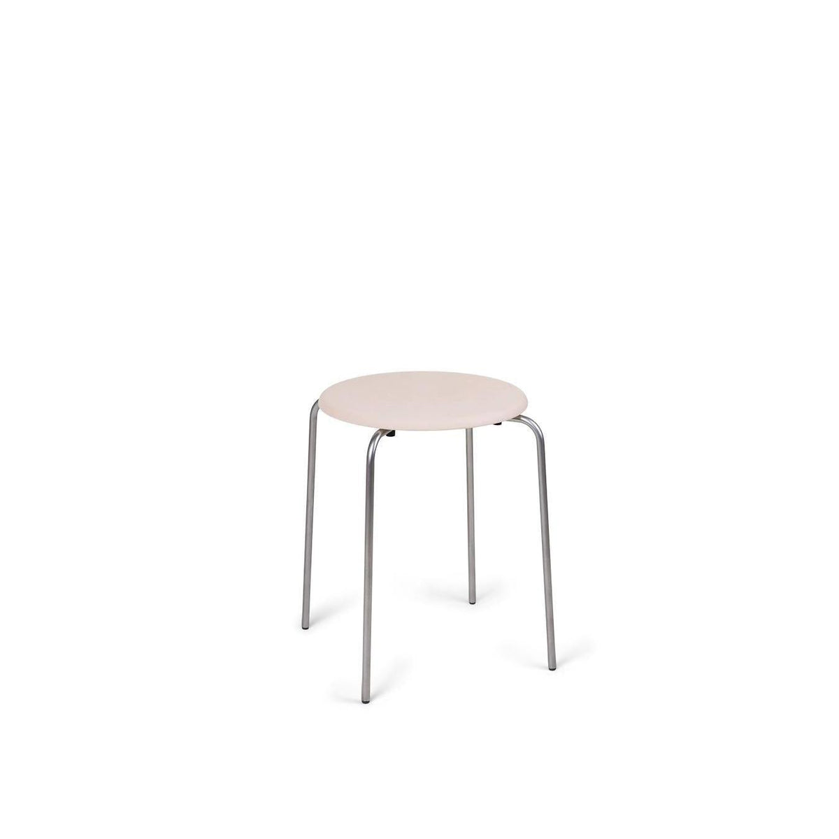 Petit Rond Stool – Stainless Steel / Natural Leather – Frama