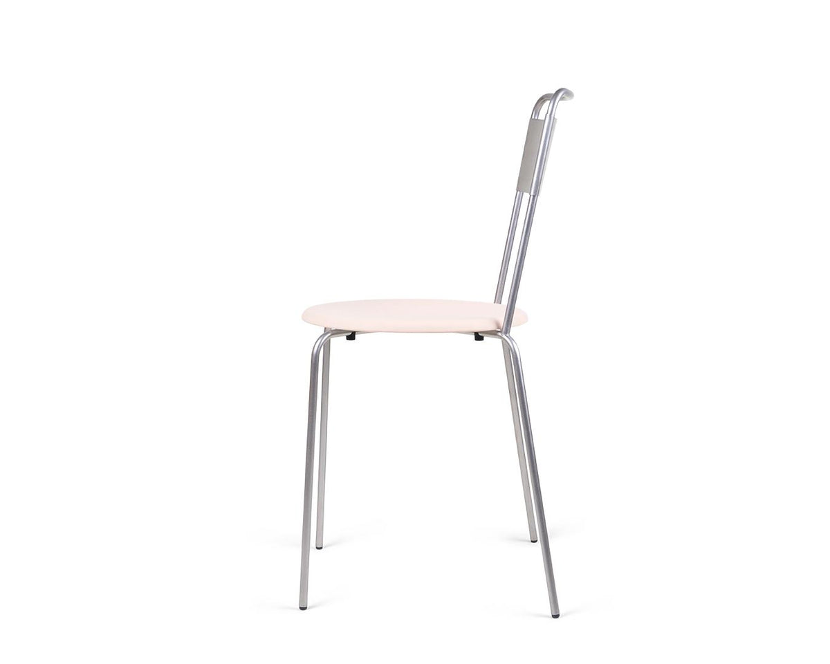Petit Rond Chair – Stainless Steel / Natural Leather – Frama – view 5