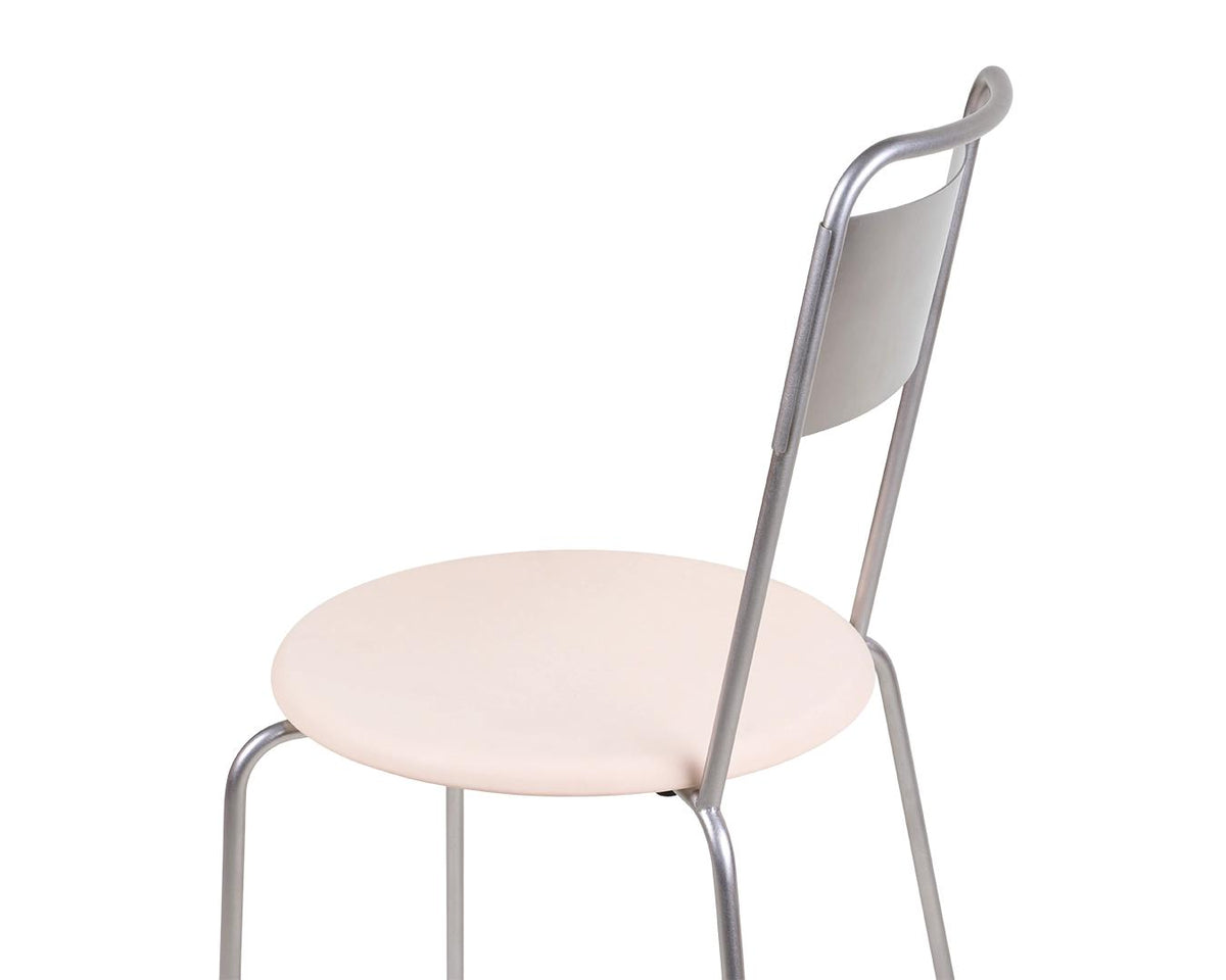 Petit Rond Chair – Stainless Steel / Natural Leather – Frama – view 6
