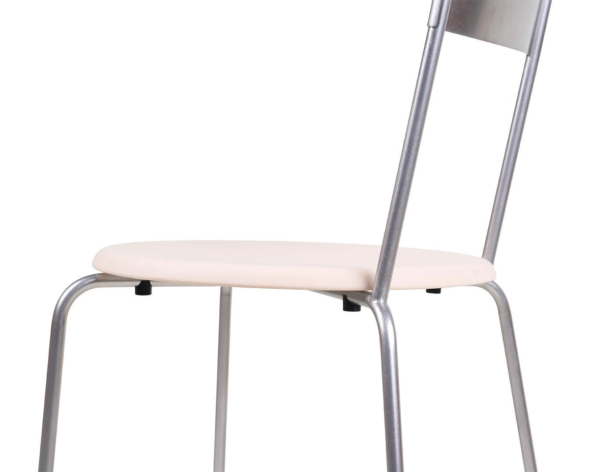 Petit Rond Chair – Stainless Steel / Natural Leather – Frama – view 8