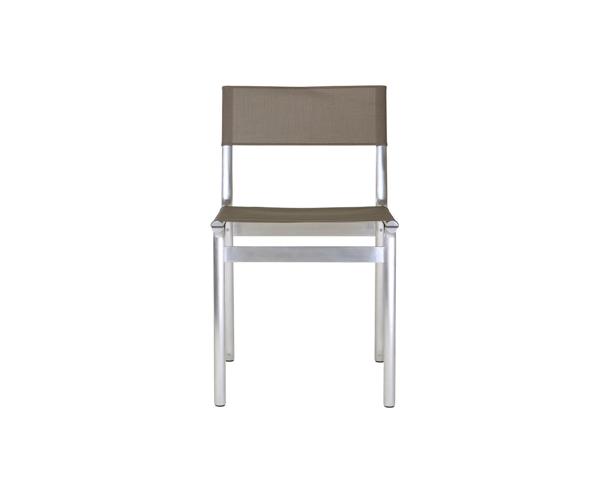 Union Chair – Aluminum / Taupe Mesh – Frama – view 3