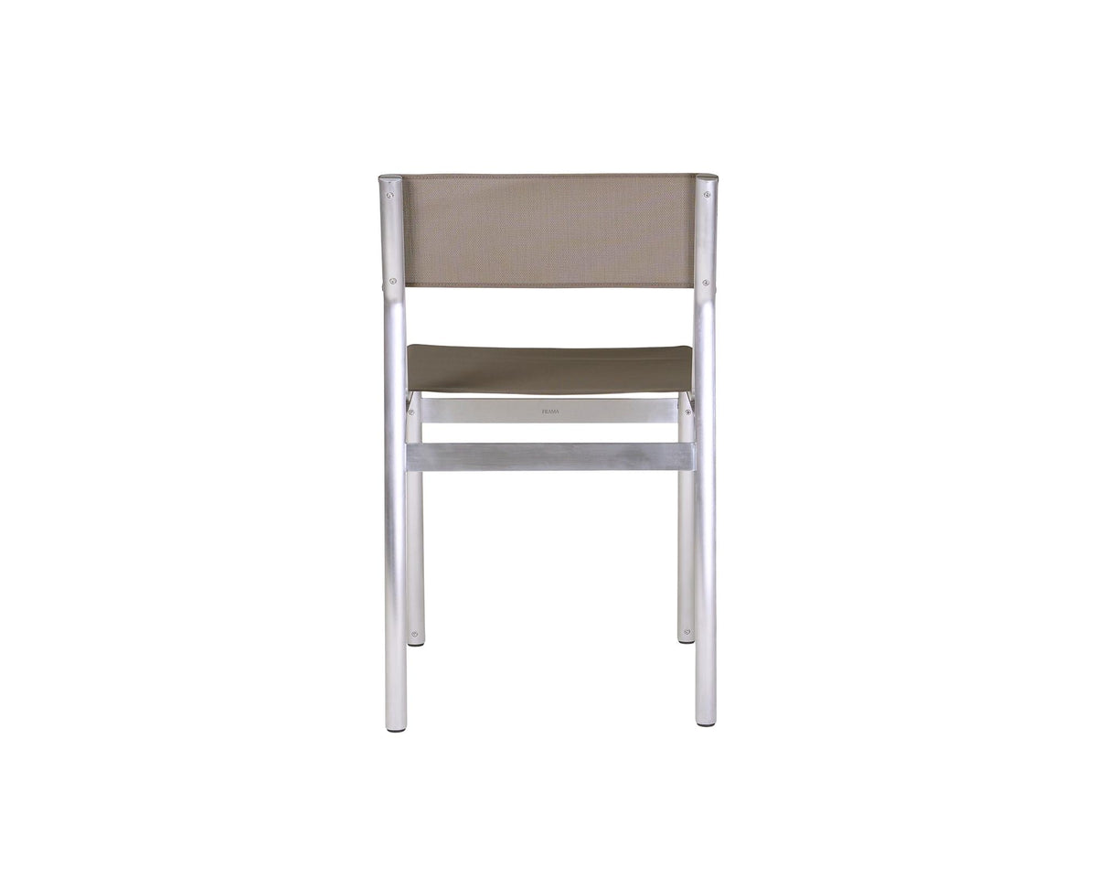 Union Chair – Aluminum / Taupe Mesh – Frama – view 5
