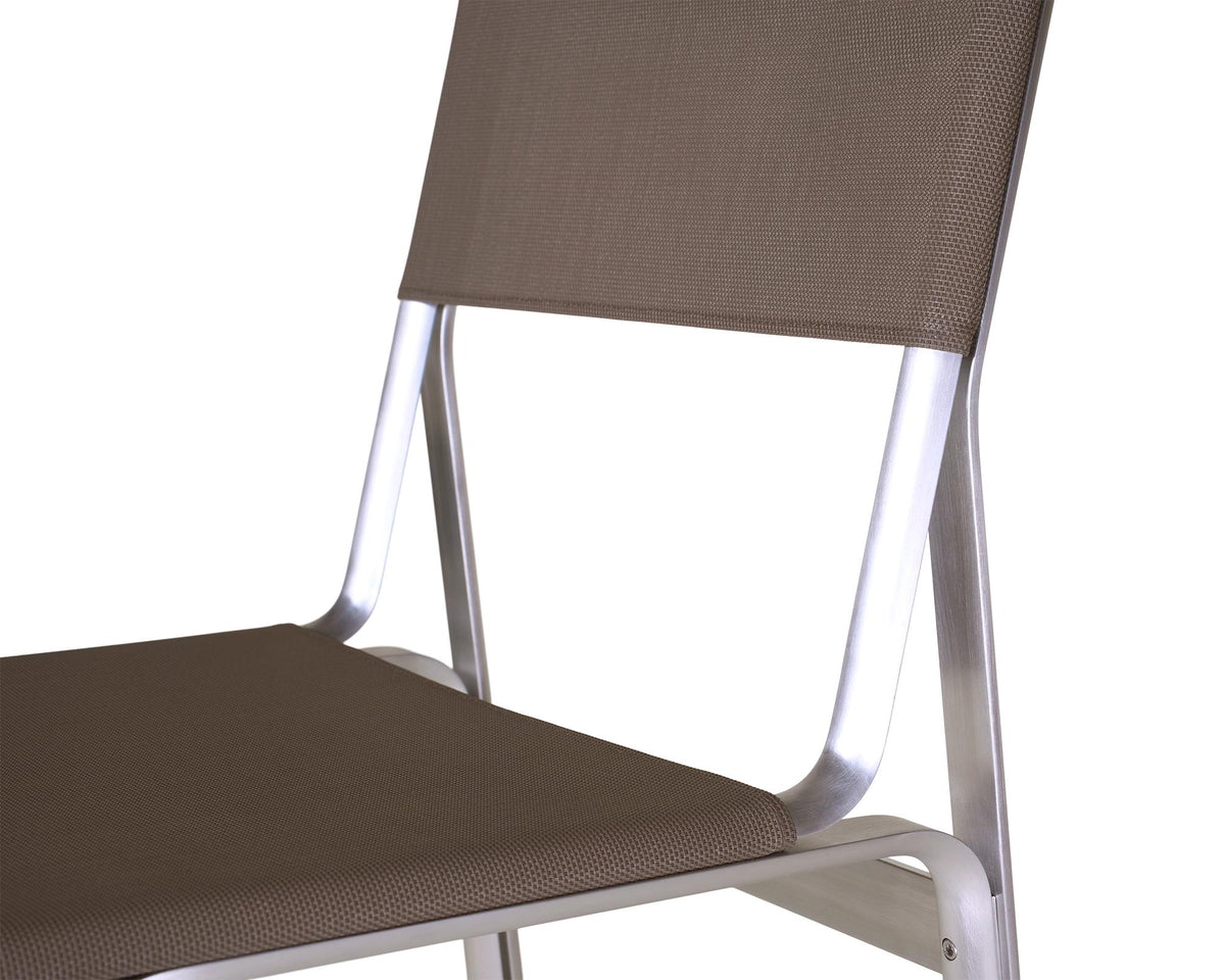 Union Chair – Aluminum / Taupe Mesh – Frama – view 7
