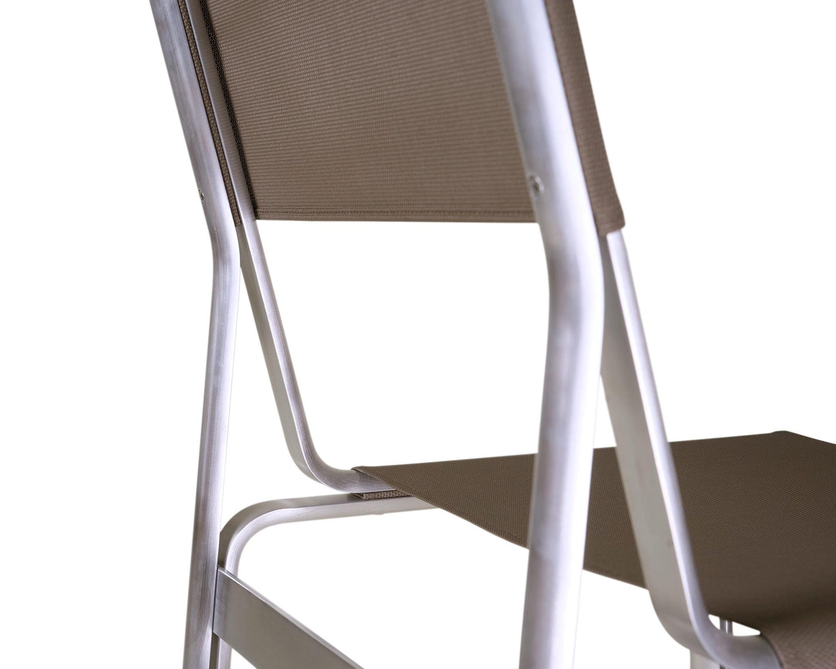 Union Chair – Aluminum / Taupe Mesh – Frama – view 4