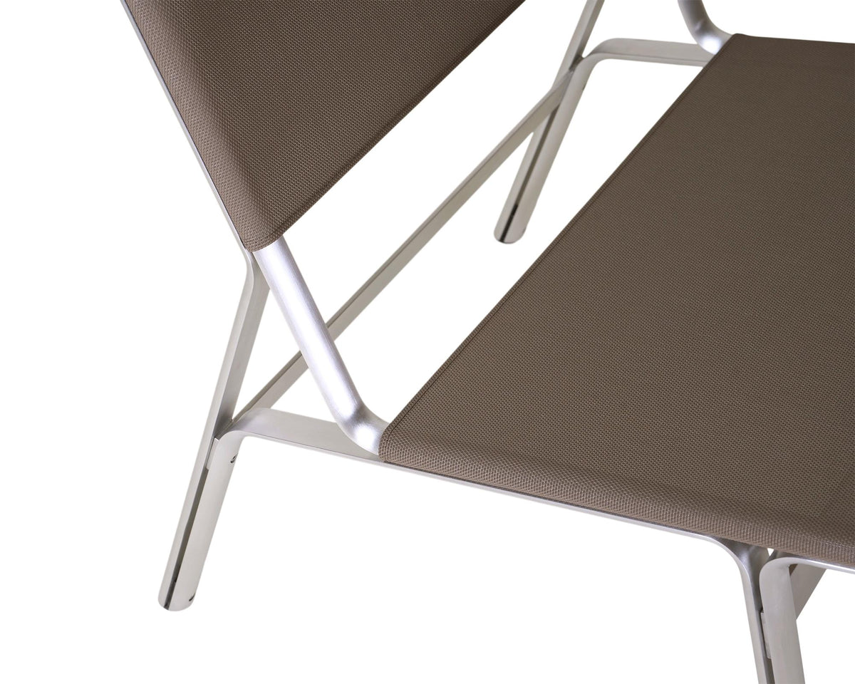 Union Sessel – Aluminium / Netzgewebe Taupe – Frama – Ansicht 9