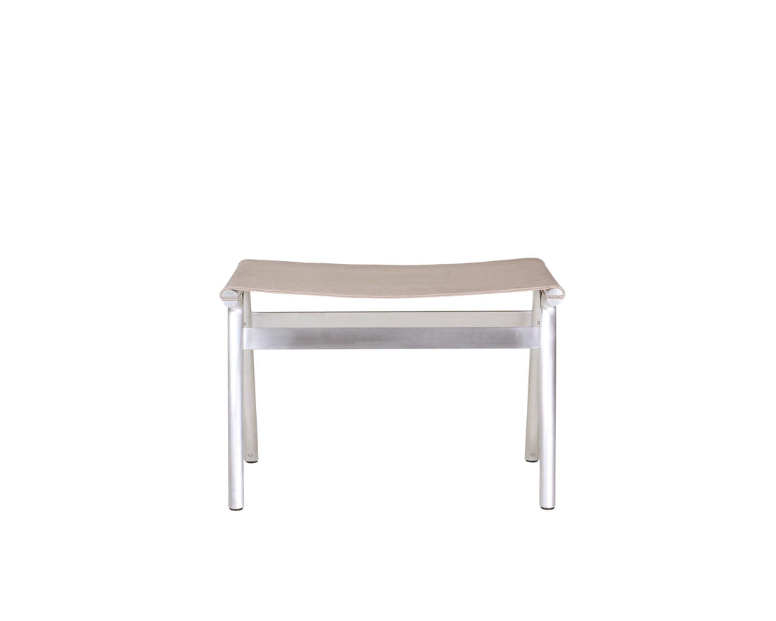 Union Stool – Aluminum / Sandstone Linen
