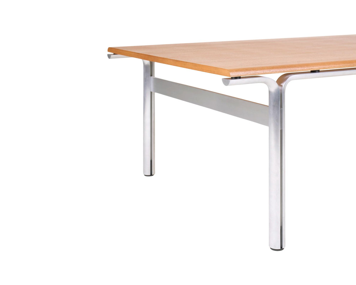 Union Coffee Table – Aluminum / Warm Brown Ash – Frama – view 5