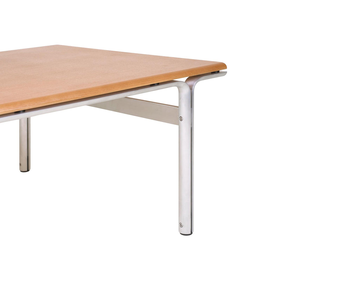 Union Coffee Table – Aluminum / Warm Brown Ash – Frama – view 7