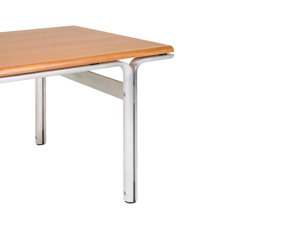 Union Side Table – Aluminum / Warm Brown Ash – Frama – view 4