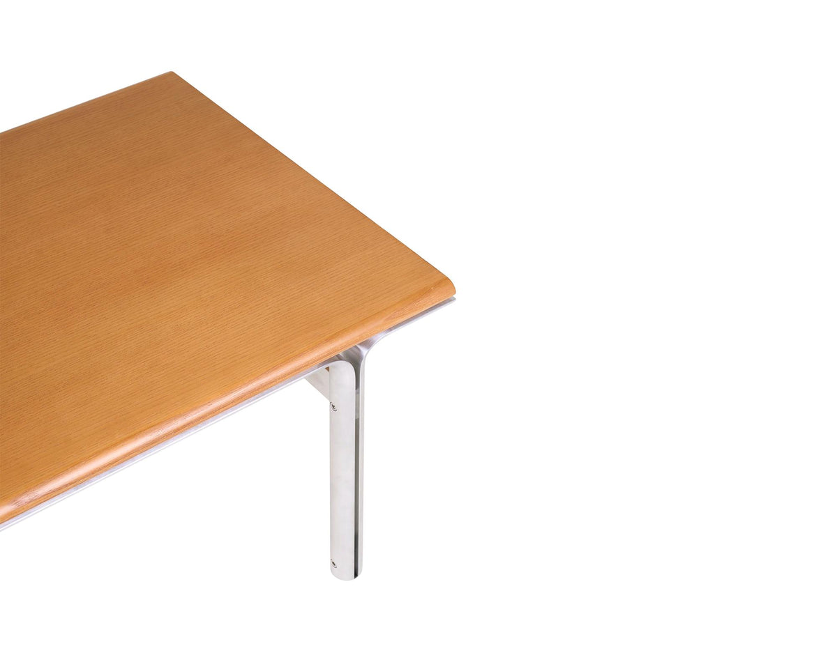 Union Side Table – Aluminum / Warm Brown Ash – Frama – view 5