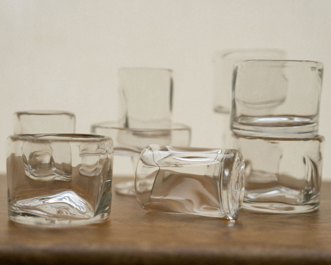 0405 Glas 4er-Set – Klar – Breit