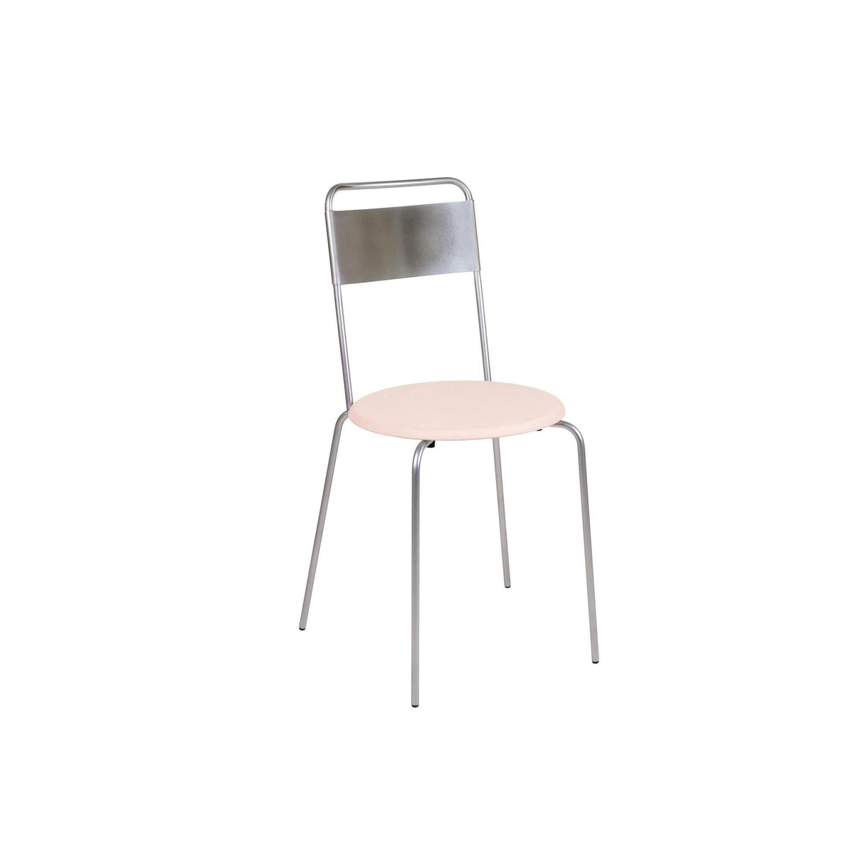 Petit Rond Chair – Stainless Steel / Natural Leather – Frama