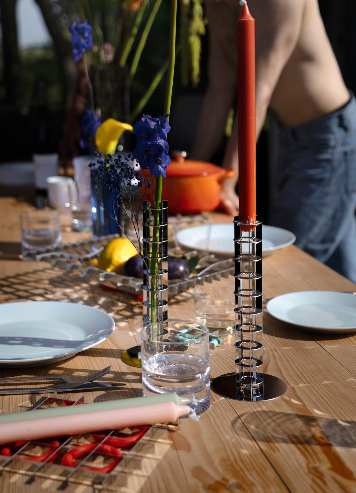 Gravity – Kerzenhalter-Vase – Edelstahl – Fundamental Berlin – Ansicht 4