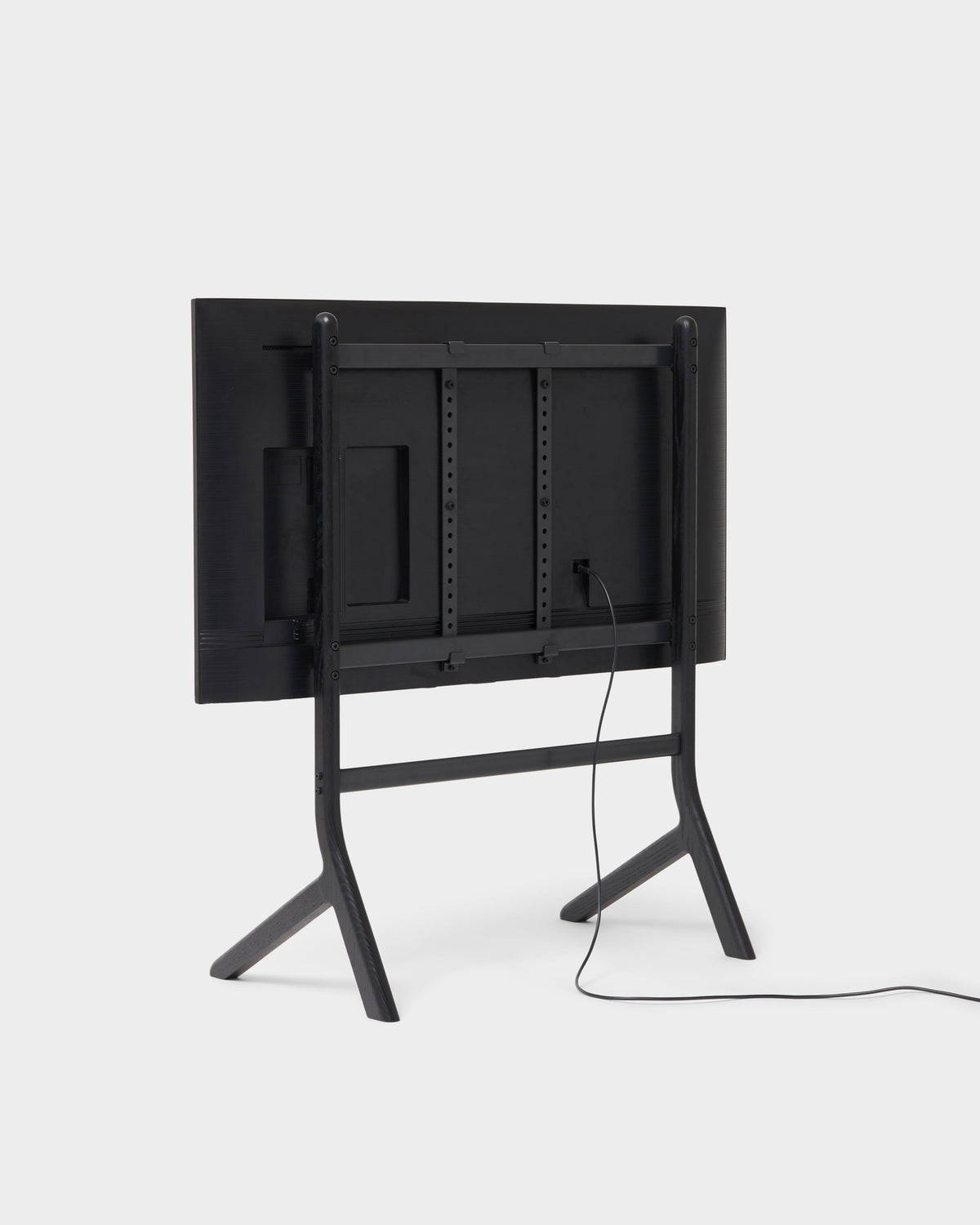 Hopper TV Stand - Black Oak – Pedestal – view 4