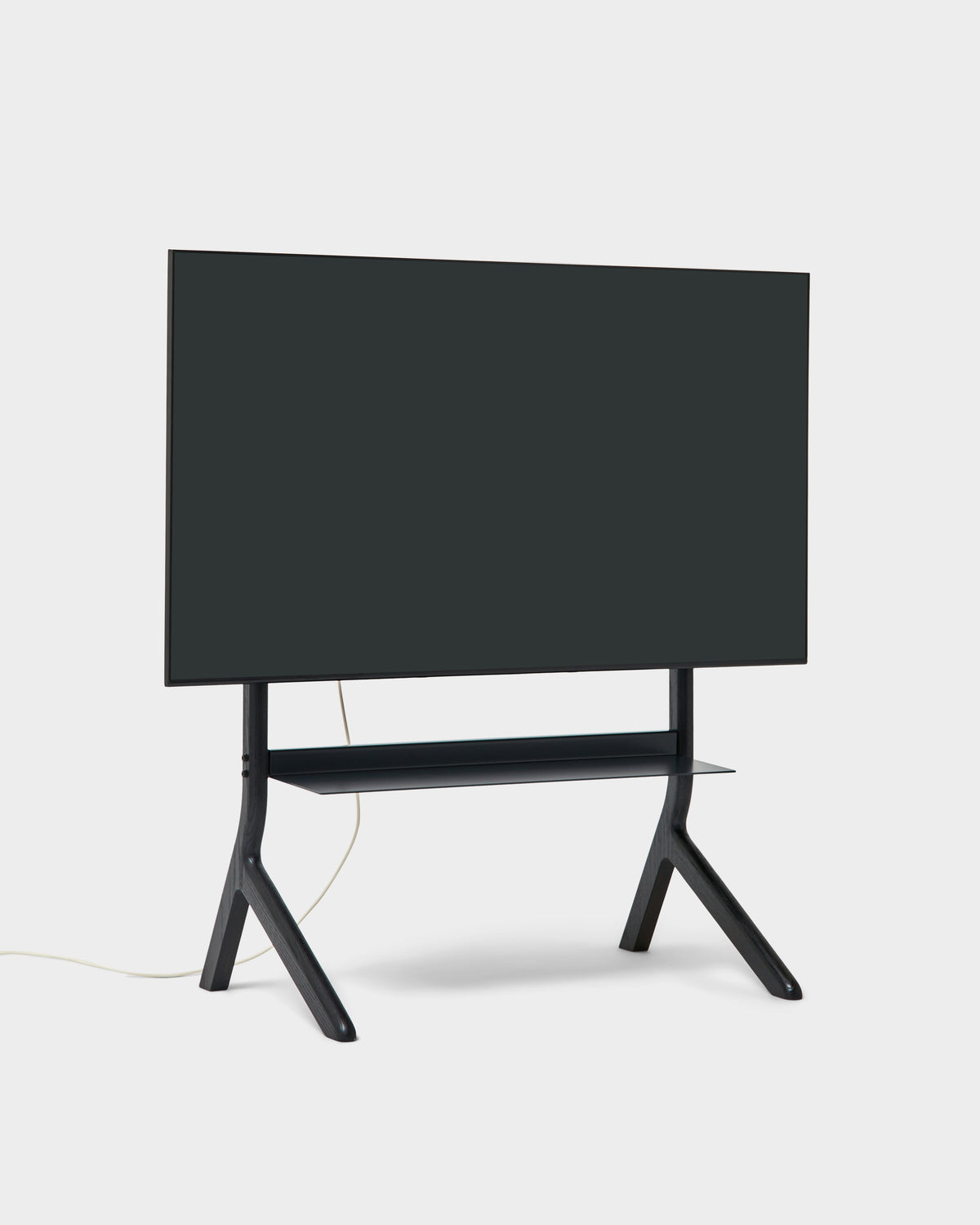 Hopper TV Stand - Black Oak – Pedestal – view 8